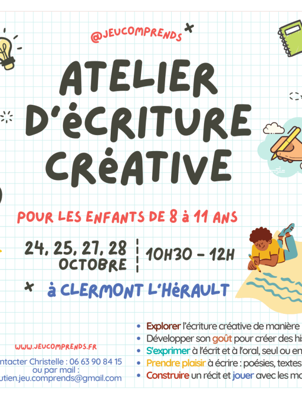 Atelier d&rsquo;écriture créative